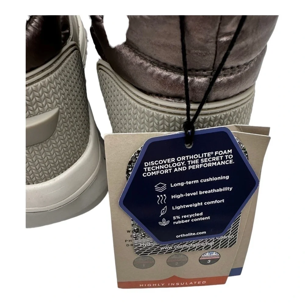 Hunter Women's Insulated Metallic Snow Boots - Silver/Grey